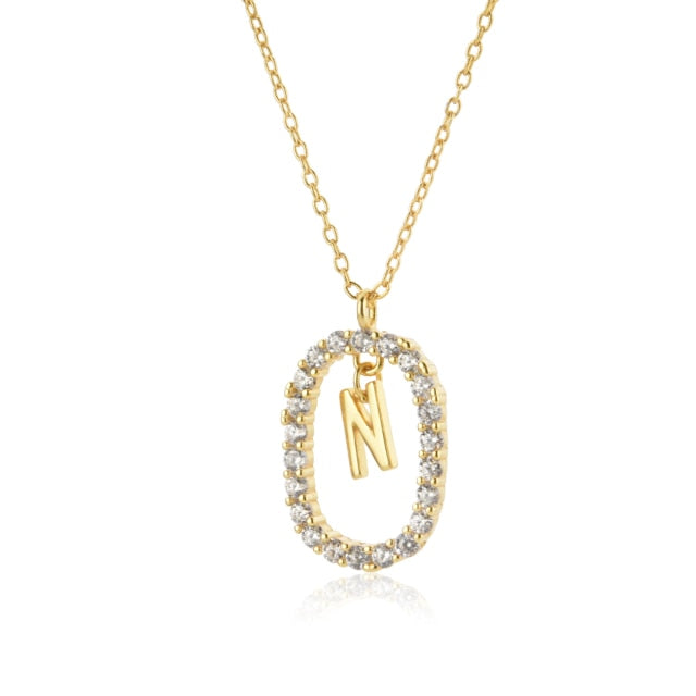 Collar White Spring Inicial Oro