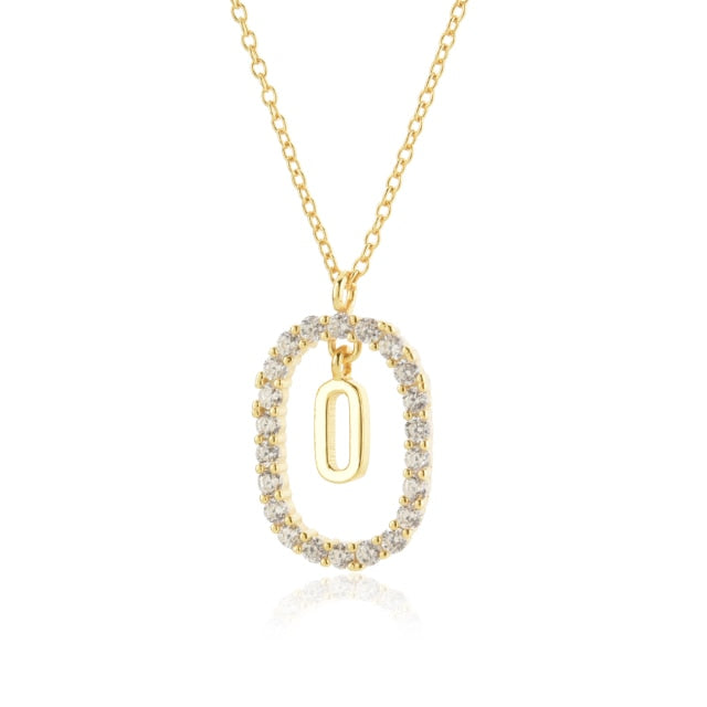 Collar White Spring Inicial Oro