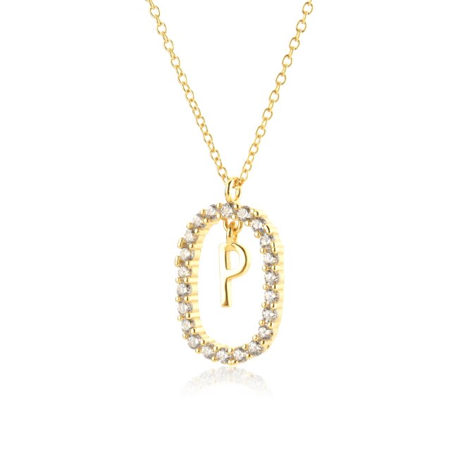 Collar White Spring Inicial Oro