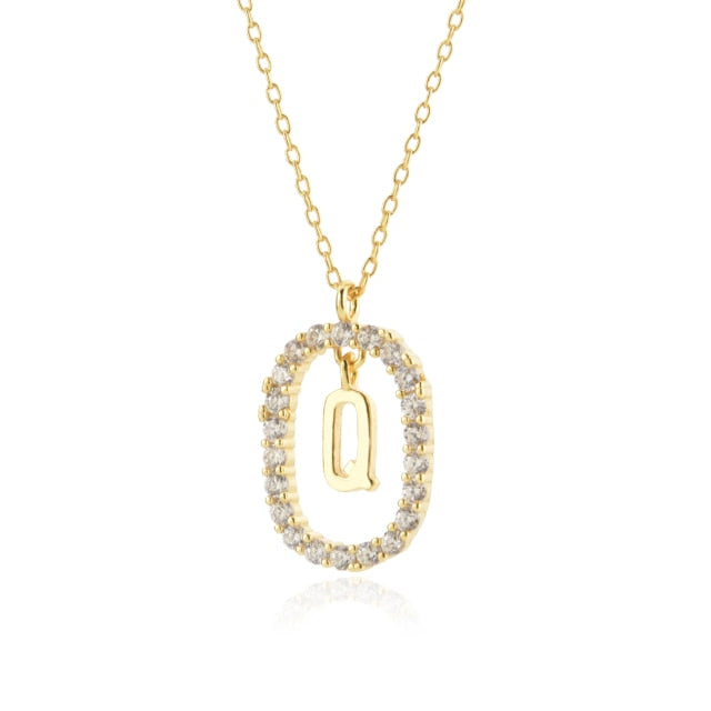 Collar White Spring Inicial Oro