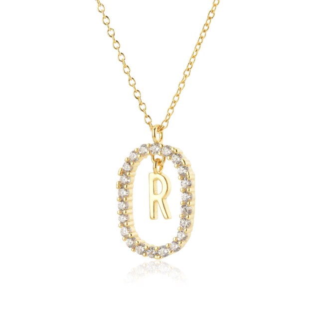 Collar White Spring Inicial Oro