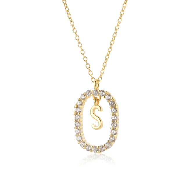 Collar White Spring Inicial Oro
