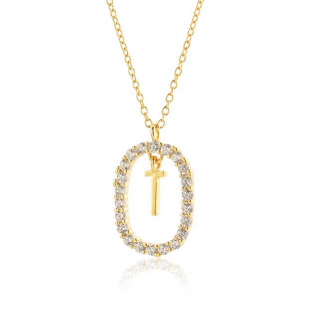 Collar White Spring Inicial Oro