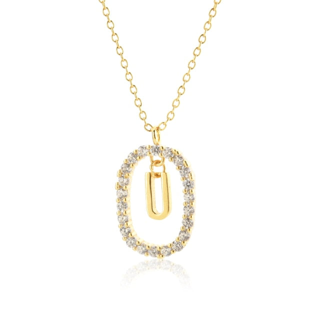 Collar White Spring Inicial Oro