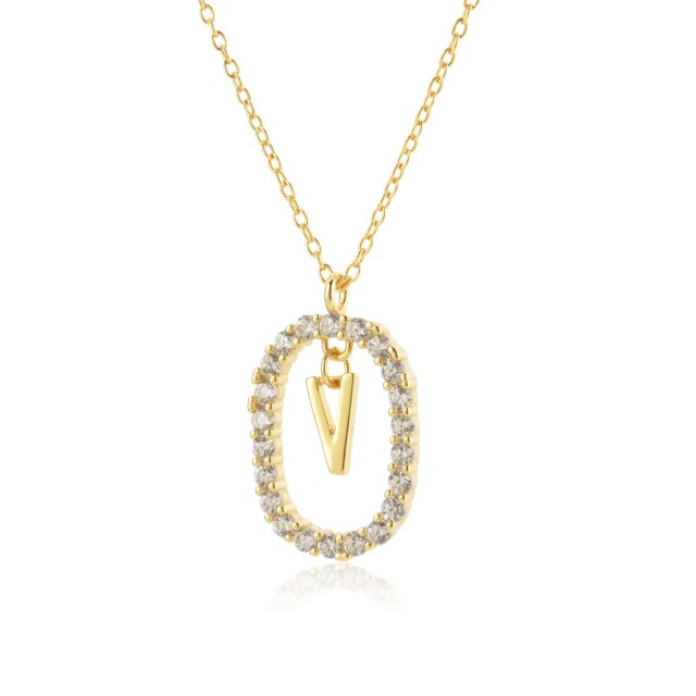 Collar White Spring Inicial Oro