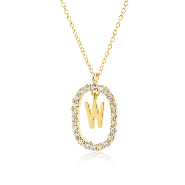 Collar White Spring Inicial Oro