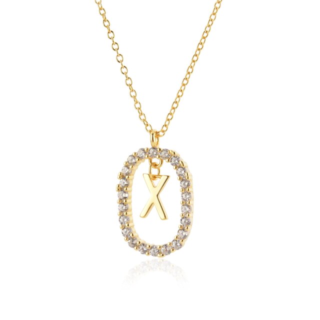 Collar White Spring Inicial Oro