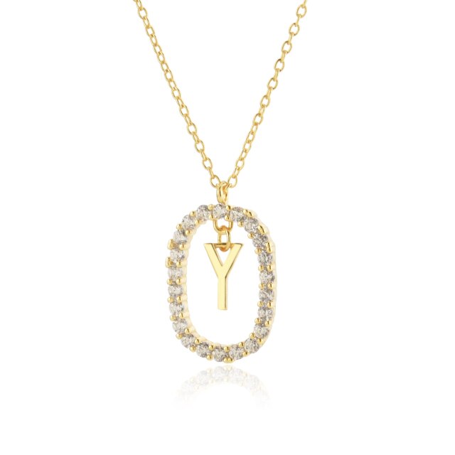 Collar White Spring Inicial Oro