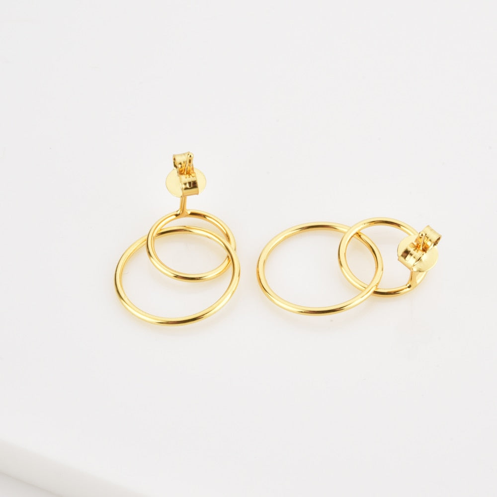 Pendientes Two Oro