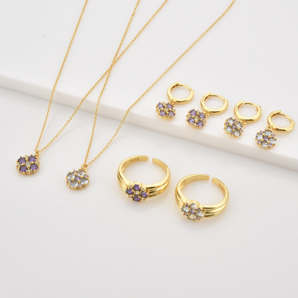 Anillo Parisa Lila Oro