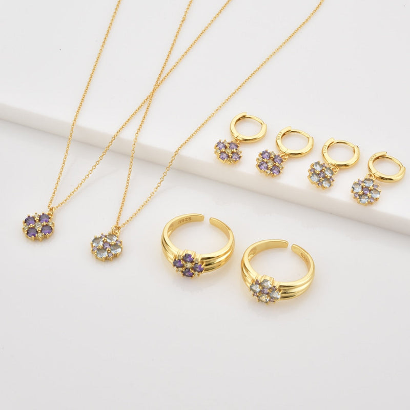 Anillo Parisa Lila Oro