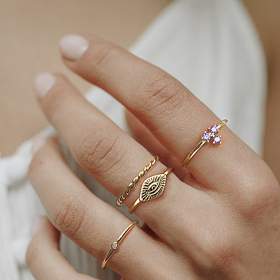 Anillo Curly Oro