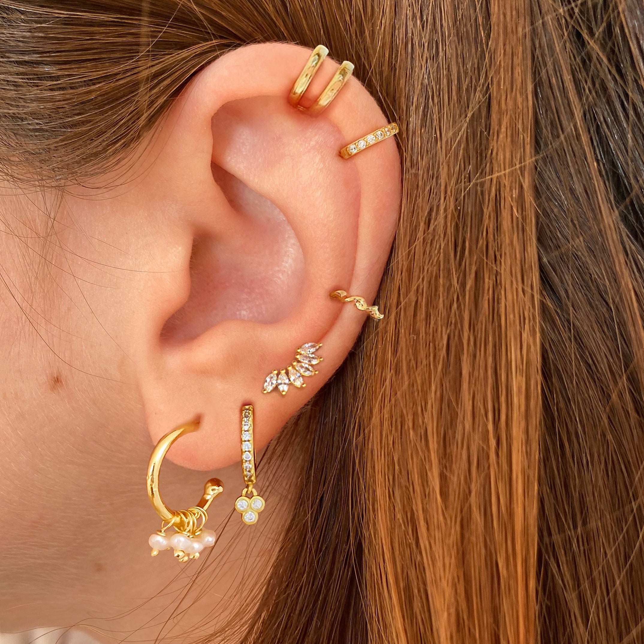Pendientes Tabita White